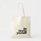 MINIMALIST TYPOGRAPHY QUOTE TOTE BAG (Voorkant)
