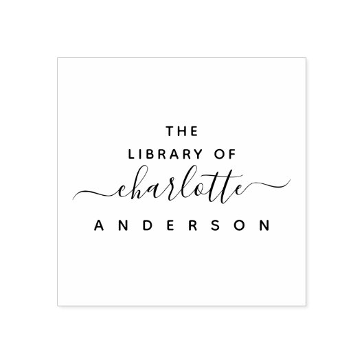 Minimalist uit de bibliotheek van elegant script rubberstempel (Afrduk)