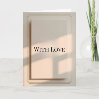 Minimalist Valentine Greeting Card Kaart