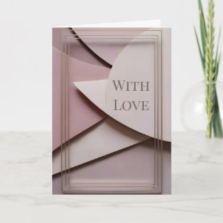 Minimalist Valentine Greeting Card Kaart