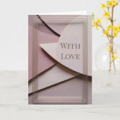 Minimalist Valentine Greeting Card Kaart (Gele Bloem)