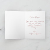 Minimalist Valentine’s Day Card | Personalized  Kaart (Binnen)
