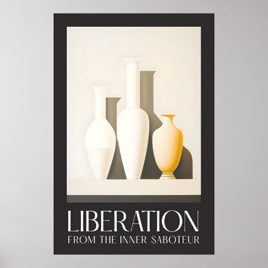 Minimalist Vases Art Print Serenity Still Life (Voorkant)
