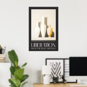 Minimalist Vases Art Print Serenity Still Life (Thuiskantoor)
