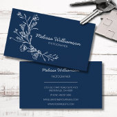 Minimalist Verzamelde Bloemen Visitekaartje