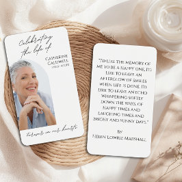 Minimalist viert de Kaart van het levensfotogebed