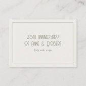 Minimalist vintage plaatskaartje (Achterkant)