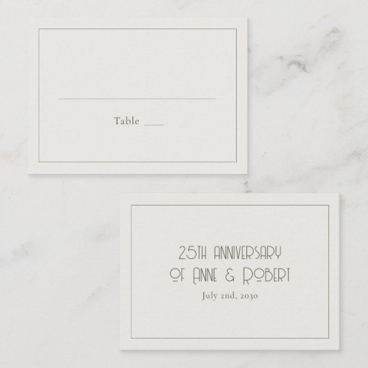 Minimalist vintage plaatskaartje (Voorkant / Achterkant)