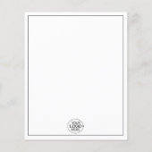 Minimalist Voeg uw Logo Photo Collage Promo toe Flyer (Achterkant)