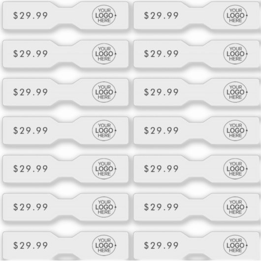 Minimalist Voeg uw Logo sieraden Label Barbell Lab (Voorkant)