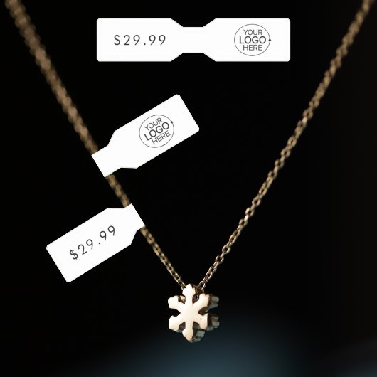 Minimalist Voeg uw Logo sieraden Label Barbell Lab