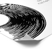 Minimalist Voor Het Record Teken Ons Gastboek Poster (Hoek)