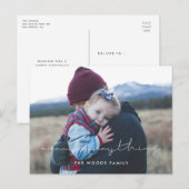 Minimalist Vrolijk alles Vakantiefoto Briefkaart (Voorkant / Achterkant)