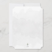 Minimalist 🎄 Vrolijk Kerstfeest Waterverf Feestdagenkaart (Achterkant)