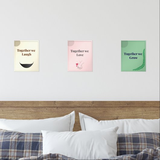 Minimalist Wall Art set of 3 (Slaapkamer)