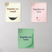 Minimalist Wall Art set of 3 (Voorkant)