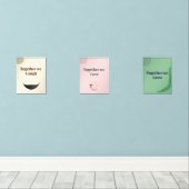 Minimalist Wall Art set of 3 (Houten vloer)