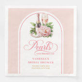 Minimalist watercolor napkins bridal shower set servet (Voorkant)