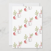 Minimalist Watercolor Ornaments Christmas Party Kaart (Achterkant)