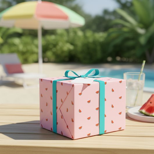 Minimalist Watermelon Pattern Gift Wrap Paper Cadeaupapier