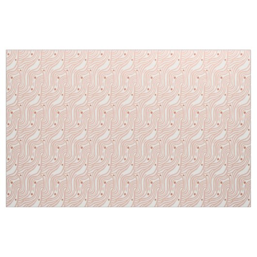 Minimalist Wavy Line Dot Pattern  Stof (Fat Quarter)