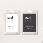 Minimalist Wax Melt Pack Label Voedselcontainer Etiket