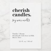 Minimalist Wax Melt Pack Label Voedselcontainer Etiket (Enkel label)