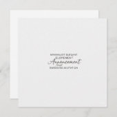Minimalist We Eloped Script Photo Announcement Inv (Voorkant / Achterkant)