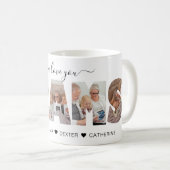 Minimalist We Love You GRAMS Fotocollage Koffiemok (Voorkant rechts)