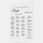  Minimalist  Wedding Alphabetical Seating Chart Acryl Bord (Hoek)