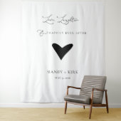 Minimalist Wedding Backdrop Banner Elegant Script  Wandkleed (In situ)