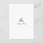 Minimalist Wedding Details Card Sage Green Informatiekaartje (Achterkant)