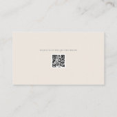 Minimalist Wedding Details Card Soft Beige Informatiekaartje (Achterkant)