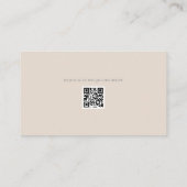 Minimalist Wedding Details Card Soft Latte Informatiekaartje (Achterkant)