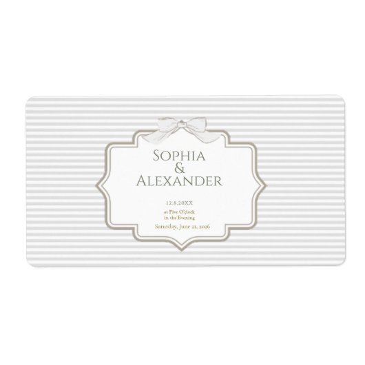 Minimalist Wedding Favor Labels (Voorkant)