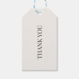 Minimalist Wedding Favour Tags | Warm Ivory Cadeaulabel
