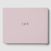 Minimalist Wedding Guest Book Dusty Rose  Gastenboek (Achterkant)