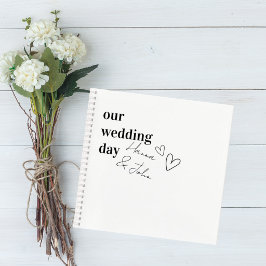 Minimalist Wedding Guest Book Notitieboek