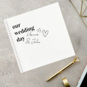 Minimalist Wedding Guest Book Notitieboek