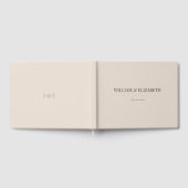 Minimalist Wedding Guest Book | Soft Latte Gastenboek (Volledig)