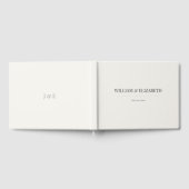Minimalist Wedding Guest Book | Warm Ivory Gastenboek (Volledig)