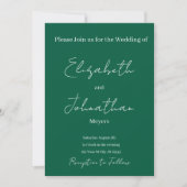 minimalist Wedding Invitation Kaart (Voorkant)