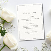 Minimalist Wedding Invitation Neutral Elegant Chic Kaart
