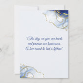 Minimalist Wedding Invitation Template Kaart (Achterkant)