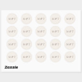 Minimalist Wedding Monogram Envelope Seal Sticker (Vel)