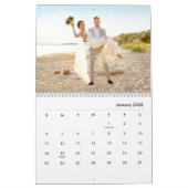 Minimalist Wedding Newlyweds Photo Collage 2026 Kalender (Jan 2026)