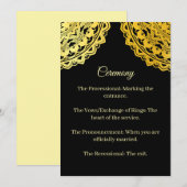 Minimalist Wedding Order Service Card Bedankkaart (Voorkant / Achterkant)