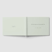 Minimalist Wedding  | Pale Sage Gastenboek (Volledig)