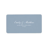 Minimalist Wedding Return Address Labels (Voorkant)