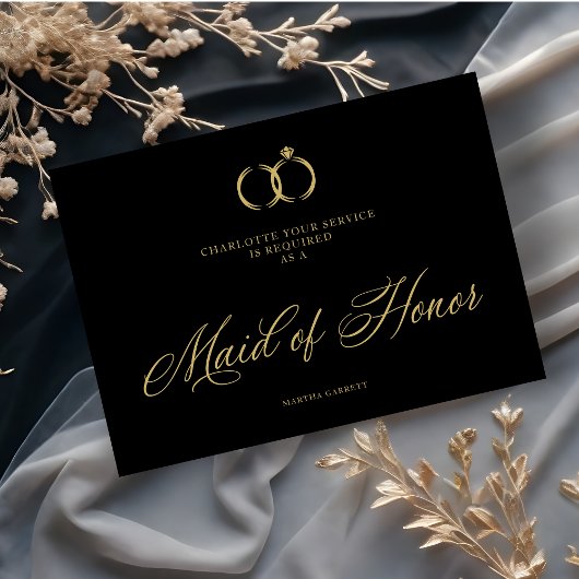 Minimalist Wedding Rings Maid of Honor Luxury